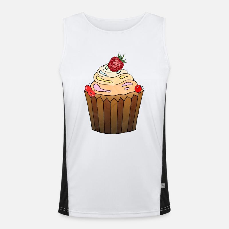 Kuchen Funktionelles Kontrast-Tank Top für Männer 
