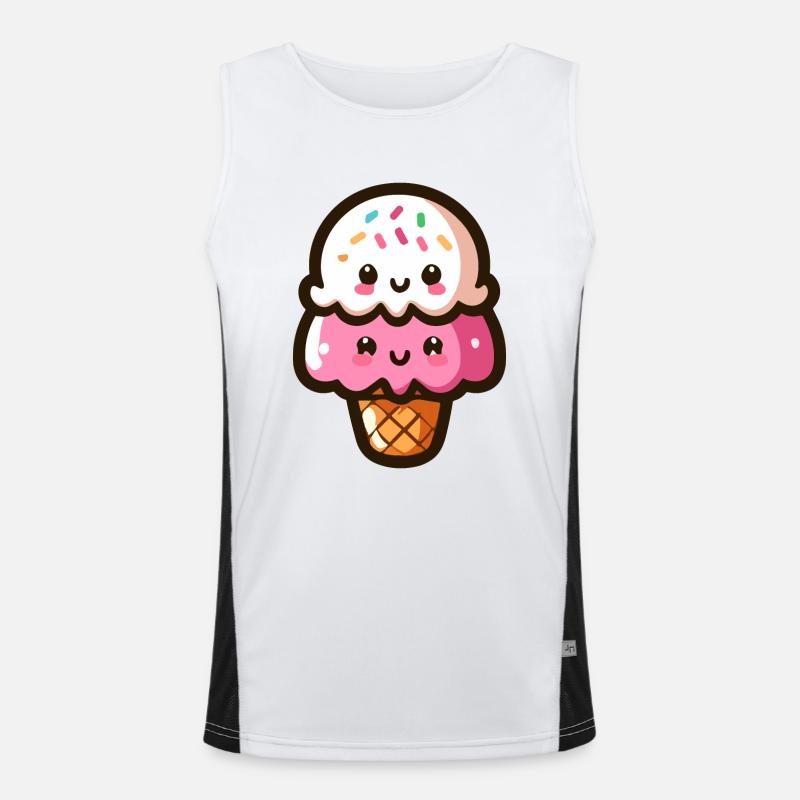 Ice two scoops Men's Functional Contrast Tank Top 