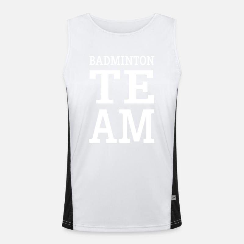 Badminton Team Mannschaft Funktionelles Kontrast-Tank Top für Männer 