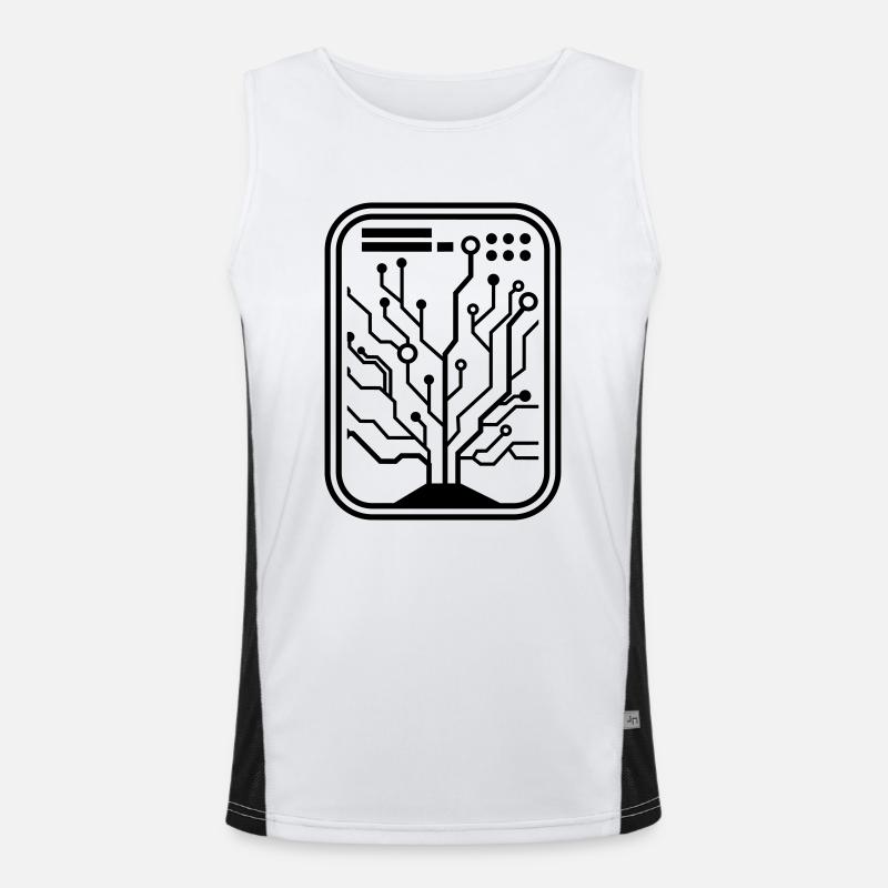 Micro-puce Débardeur respirant contrasté Homme 