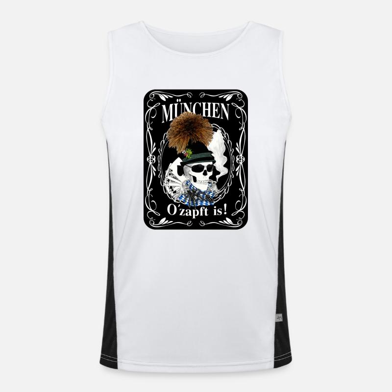 O´zapft is! Funktionelles Kontrast-Tank Top für Männer 