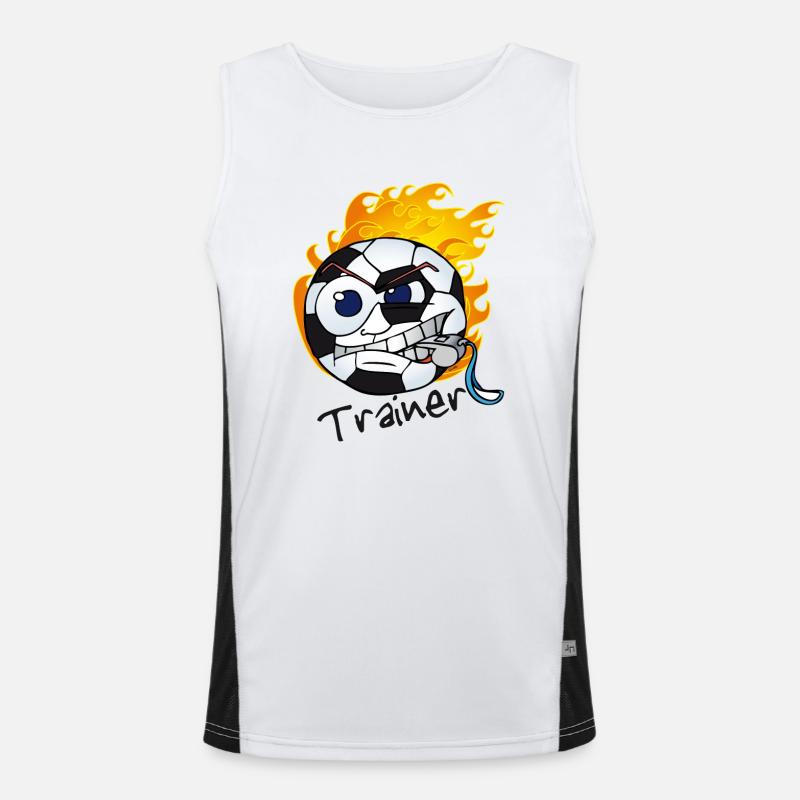 soccer_trainer Funktionelles Kontrast-Tank Top für Männer 