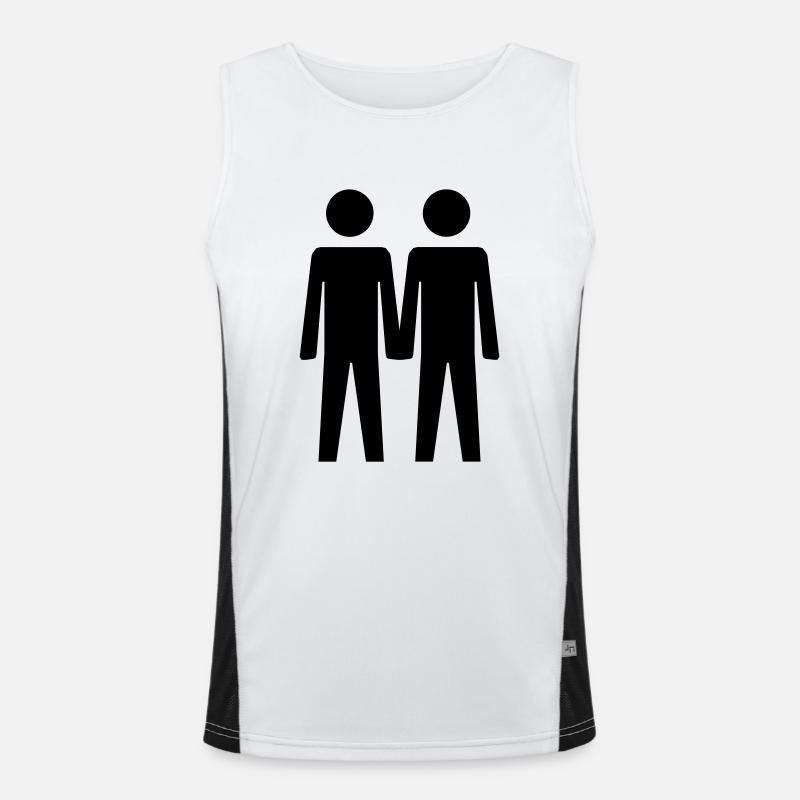 Two Guys Funktionelles Kontrast-Tank Top für Männer 