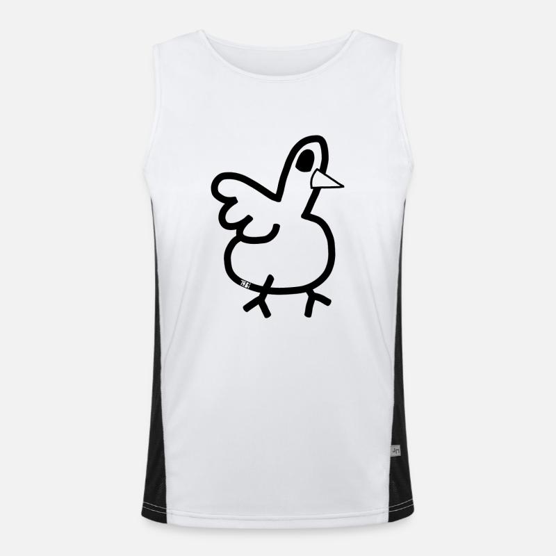 Vogelbaby Funktionelles Kontrast-Tank Top für Männer 