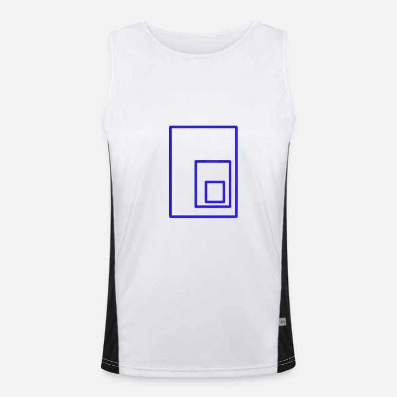 Rectangles Débardeur respirant contrasté Homme 