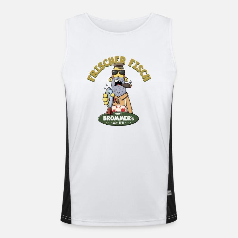 Fresh fish Men's Functional Contrast Tank Top 