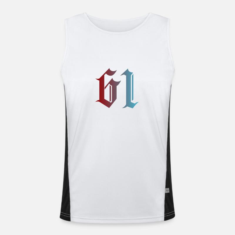 61 Trabzon logo Men's Functional Contrast Tank Top 