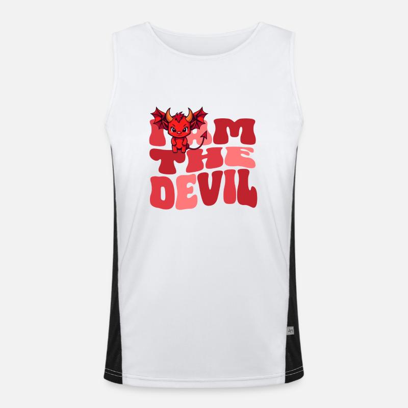 Devil Devil Evil Maison Dragon Femme Débardeur respirant contrasté Homme 