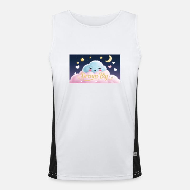 Dream Big Funktionelles Kontrast-Tank Top für Männer 