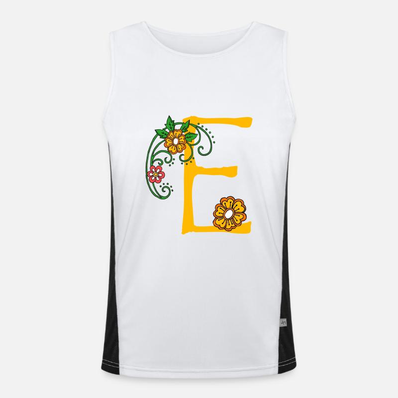 Flower 30 E Men's Functional Contrast Tank Top 