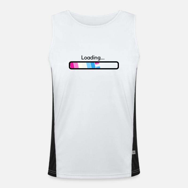Trans energy Loading Funktionelles Kontrast-Tank Top für Männer 