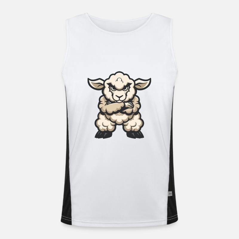 Sheep Comic Men's Functional Contrast Tank Top 