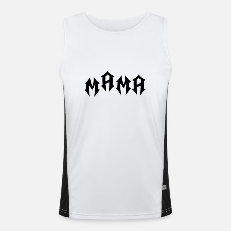 Mama Funktionelles Kontrast-Tank Top für Männer 