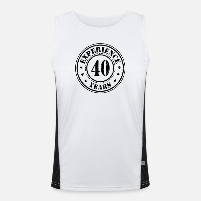 40 ans d'expérience Débardeur respirant contrasté Homme 