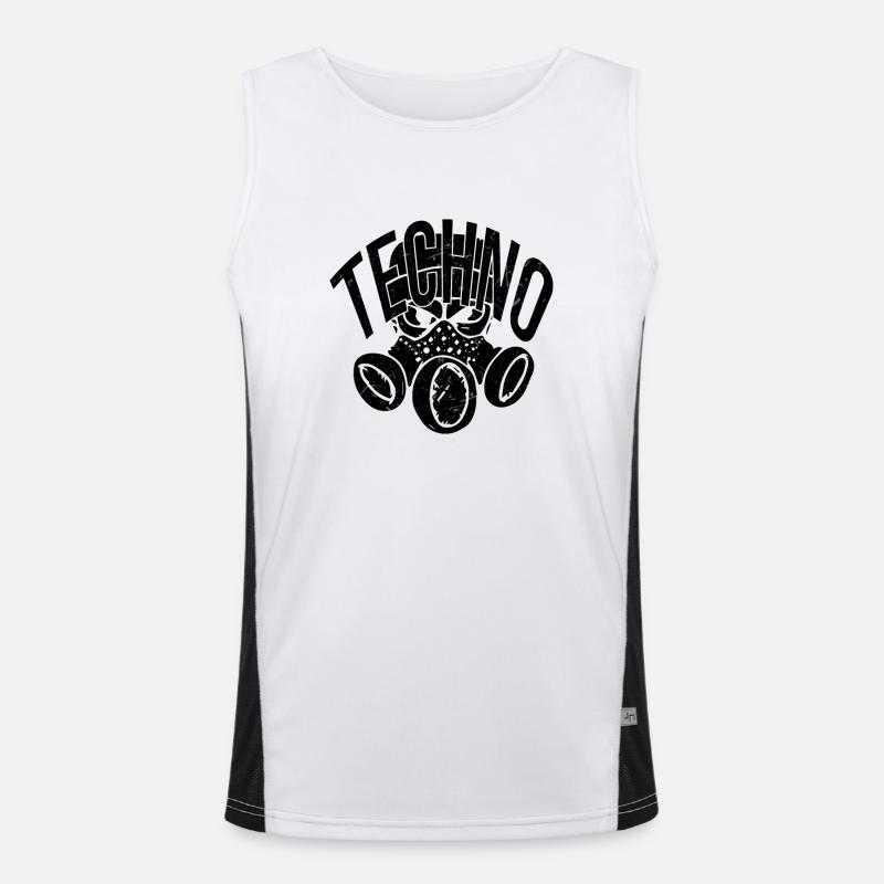 Techno Mask Gas Mask Men's Functional Contrast Tank Top 