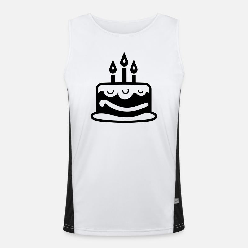 Birthday cake Men's Functional Contrast Tank Top 