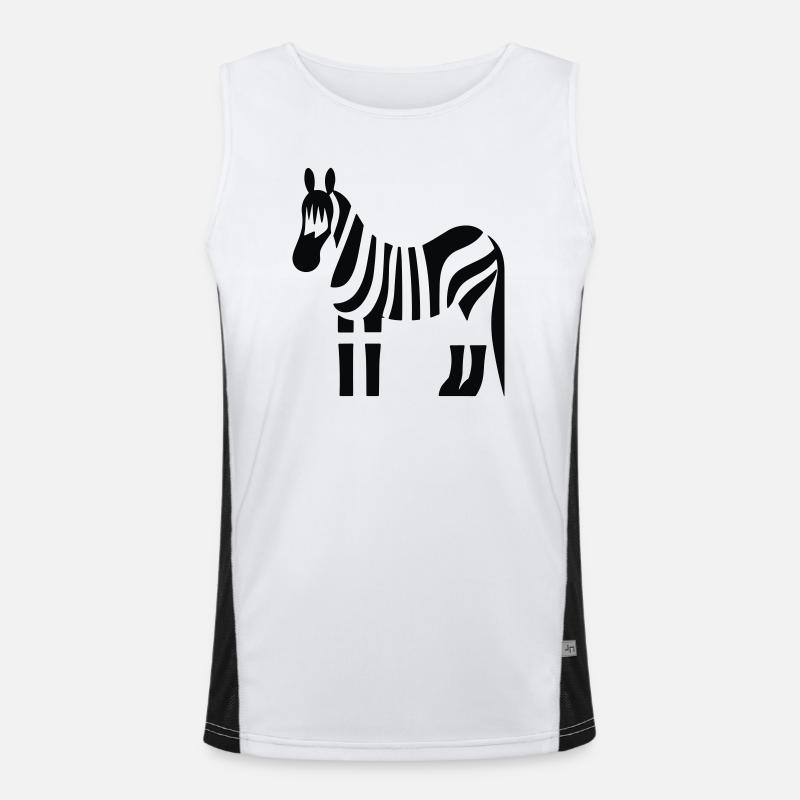 Zebra Men's Functional Contrast Tank Top 