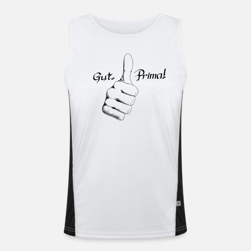 Gut. Prima! Funktionelles Kontrast-Tank Top für Männer 