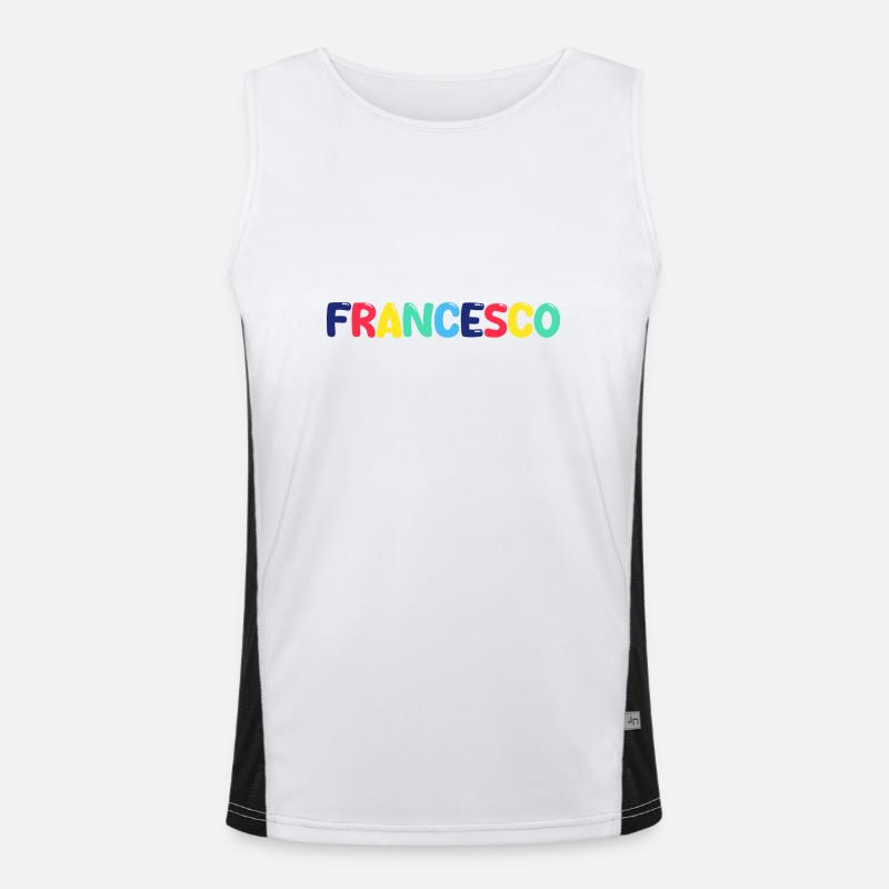 Name - Francesco Men's Functional Contrast Tank Top 