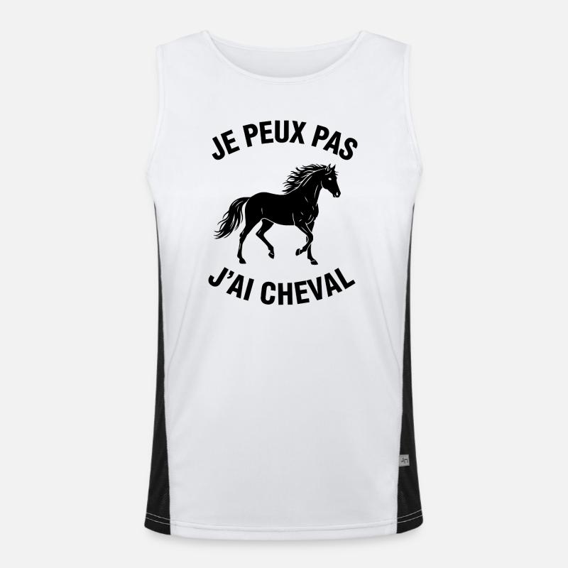 Je Peux Pas J'ai Cheval Débardeur respirant contrasté Homme 