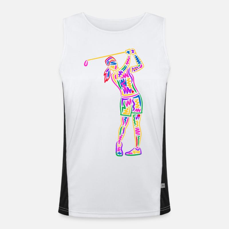 Golfeuse Golfeuse Femmes Colorées Enfants Filles Golfeuses Débardeur respirant contrasté Homme 