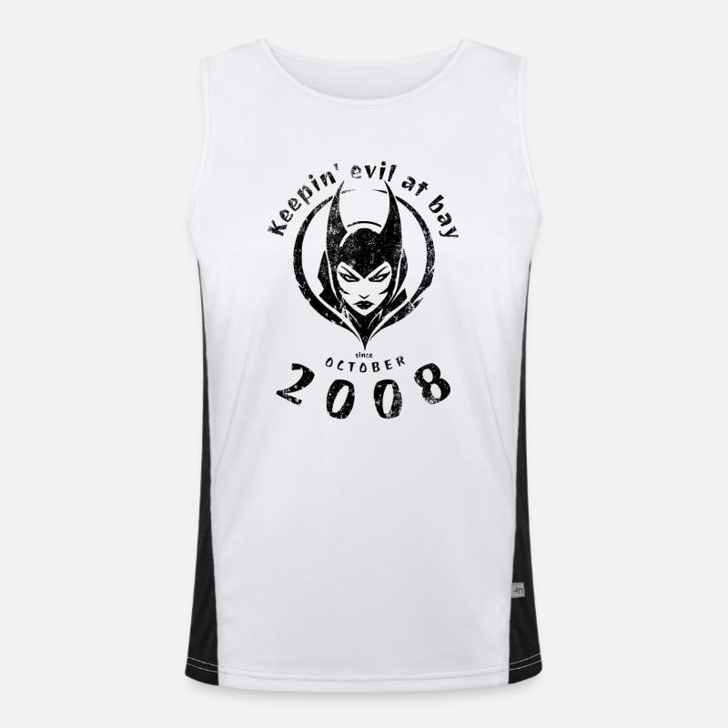 16. Geburtstag Keepin evil at bay since 10/2008 Funktionelles Kontrast-Tank Top für Männer 