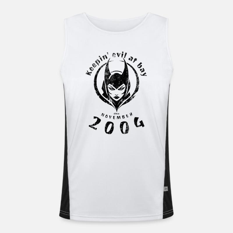 20. Geburtstag Keepin evil at bay since 11/2004 Funktionelles Kontrast-Tank Top für Männer 