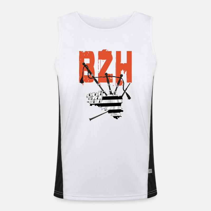 Dudelsack bzh Funktionelles Kontrast-Tank Top für Männer 