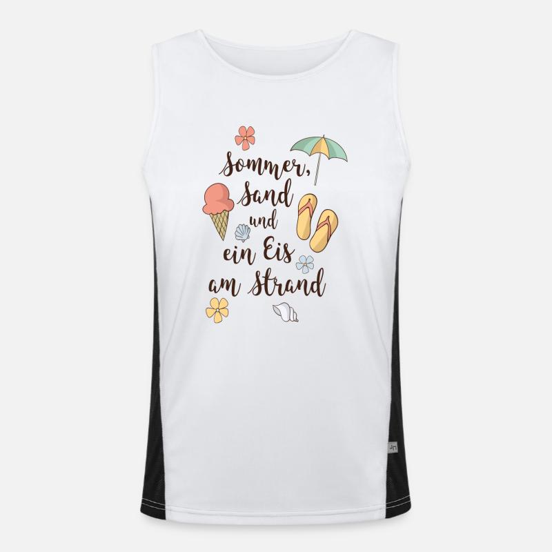 Strand Funktionelles Kontrast-Tank Top für Männer 