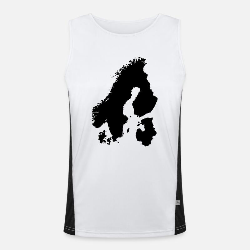 Skandinavien Funktionelles Kontrast-Tank Top für Männer 