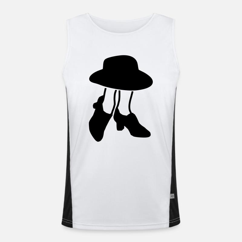 schuhmithut4 Funktionelles Kontrast-Tank Top für Männer 