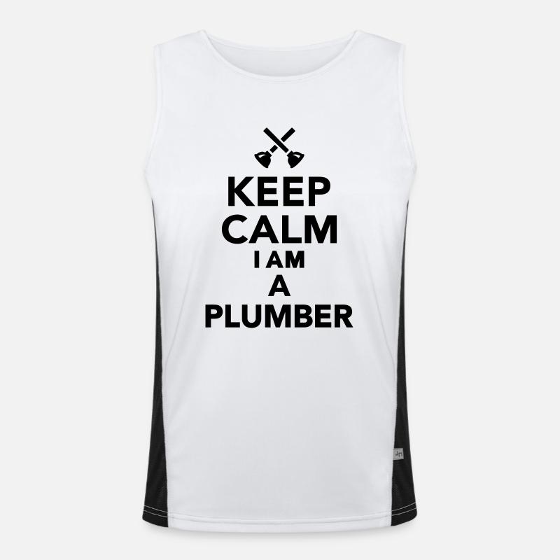 Keep calm I'm a Plumber Débardeur respirant contrasté Homme 