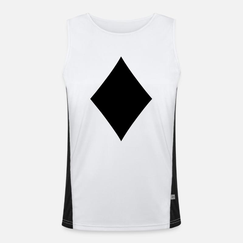 Karo Funktionelles Kontrast-Tank Top für Männer 