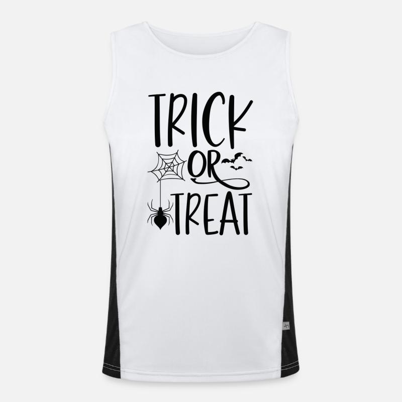 Trick Or Treat Halloween Men's Functional Contrast Tank Top 