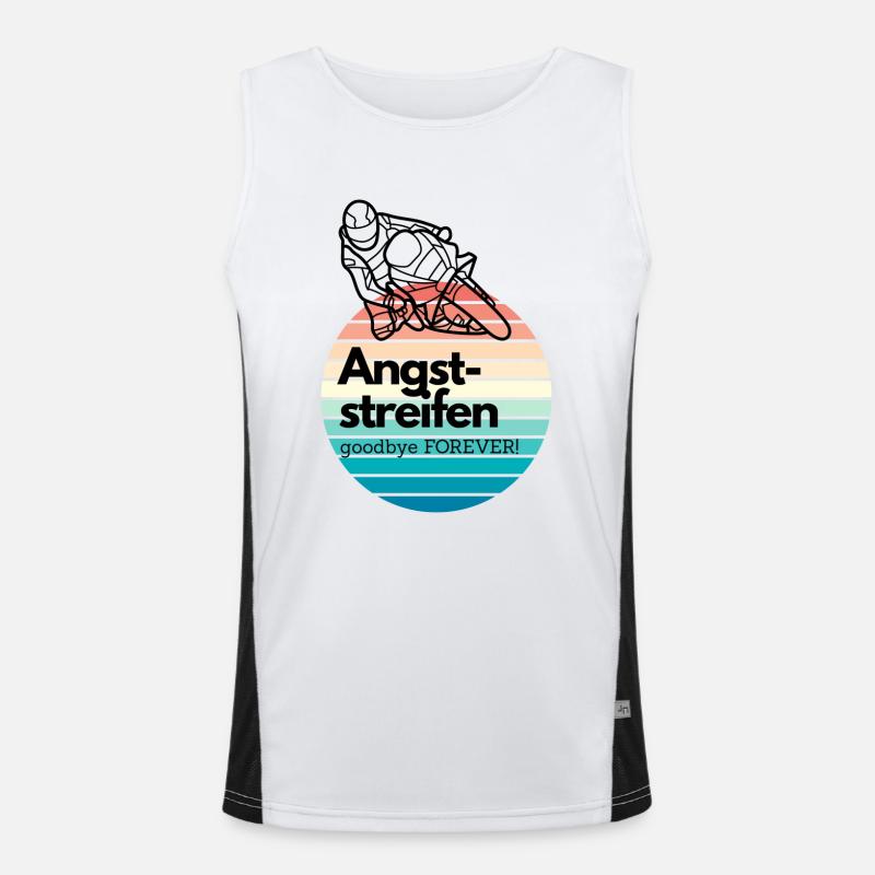 Fear stripes Men's Functional Contrast Tank Top 