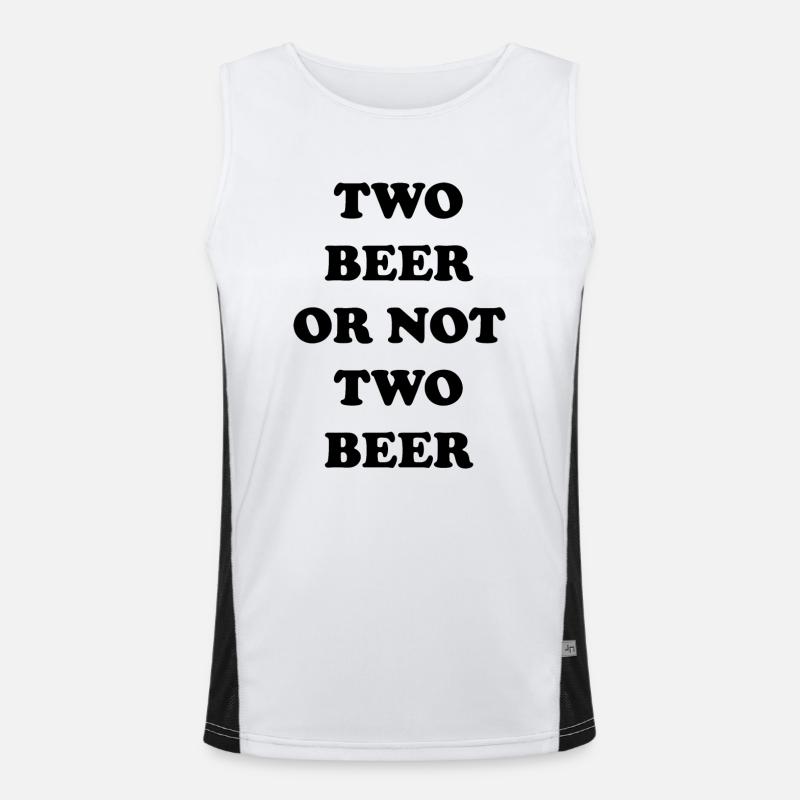 Bier Wein Whiskey Schnaps Alkohol Funktionelles Kontrast-Tank Top für Männer 