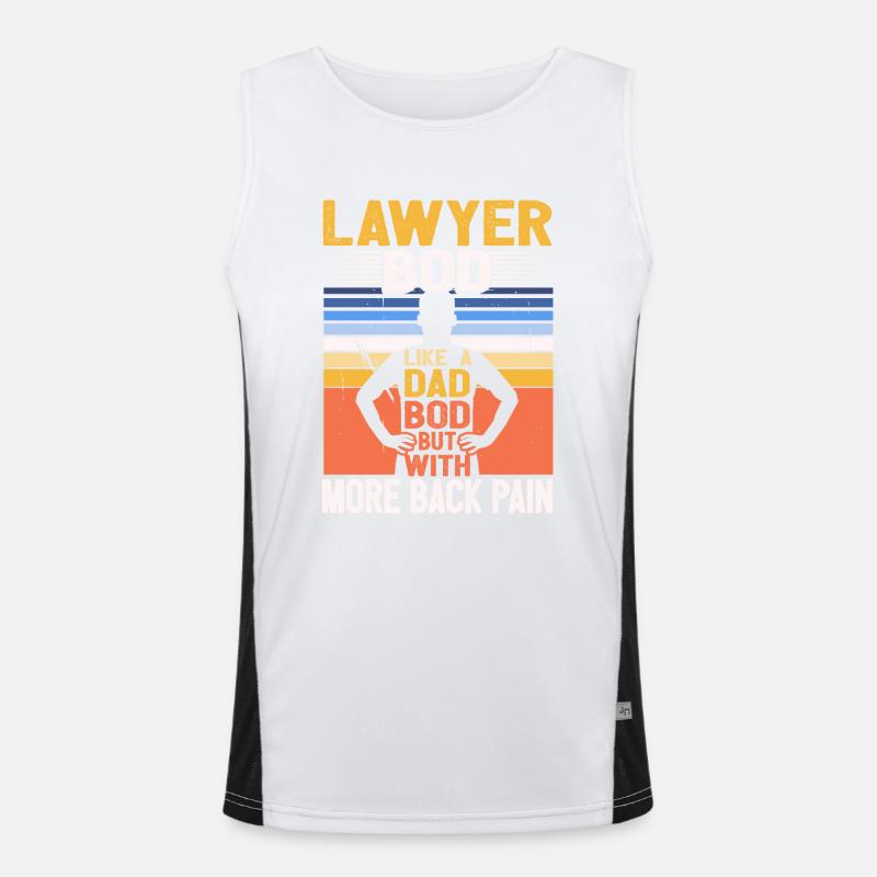 Avocat Bod Like A Dad Bod Drôle d’avocat Citation Débardeur respirant contrasté Homme 
