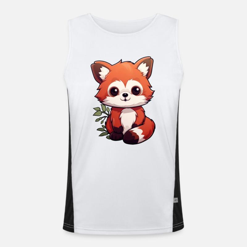 Panda roux Petit Panda Débardeur respirant contrasté Homme 