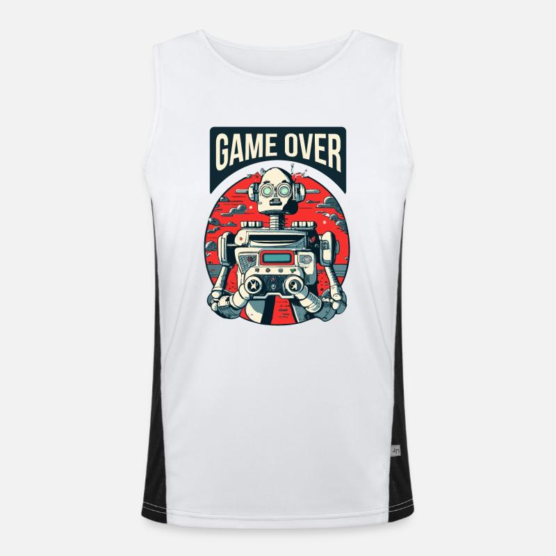 Robot game over Débardeur respirant contrasté Homme 