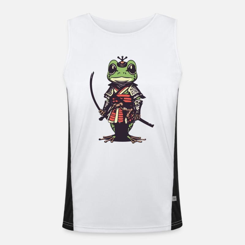 Samurai Frog Men's Functional Contrast Tank Top 