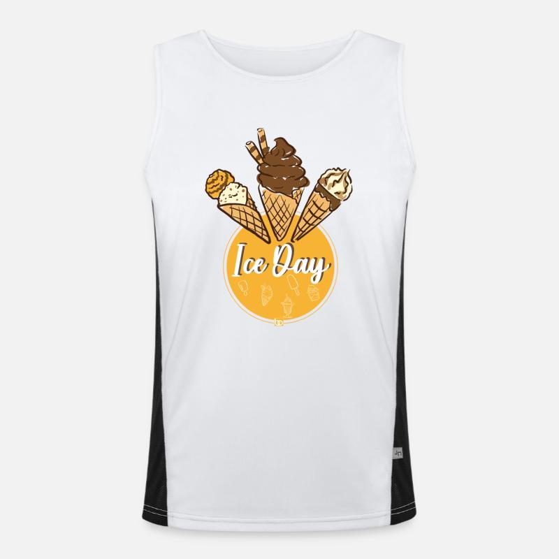 Ice Day / Eis Bo-Grafik Men's Functional Contrast Tank Top 