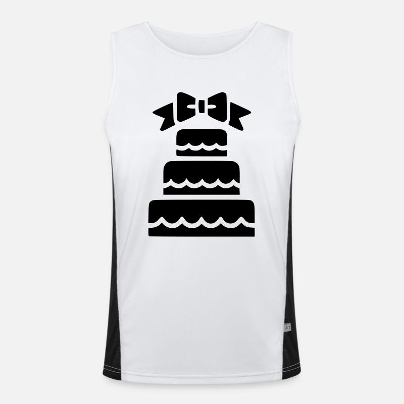 Wedding cake Men's Functional Contrast Tank Top 