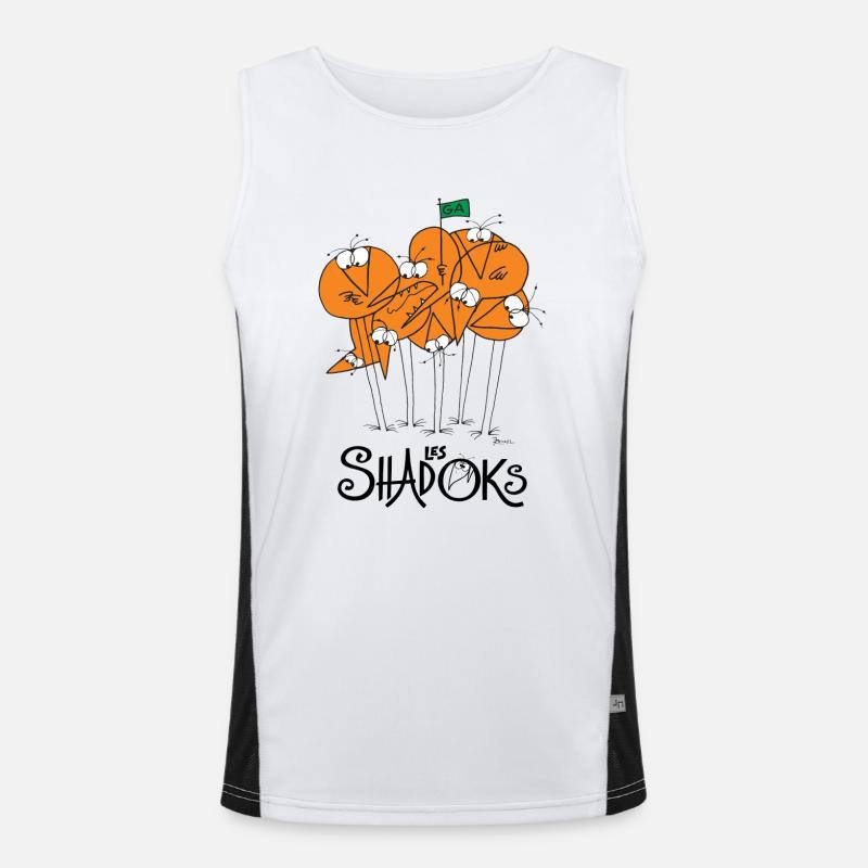 Die Shadoks Funktionelles Kontrast-Tank Top für Männer 