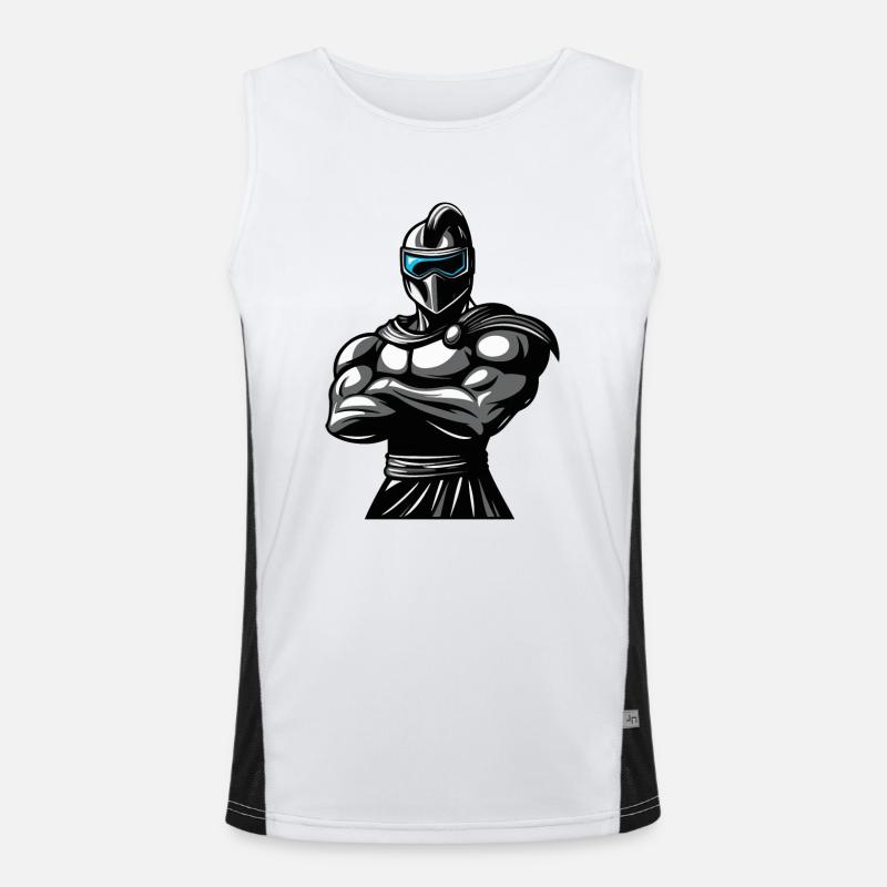 Sparta Warrior Comic Men's Functional Contrast Tank Top 