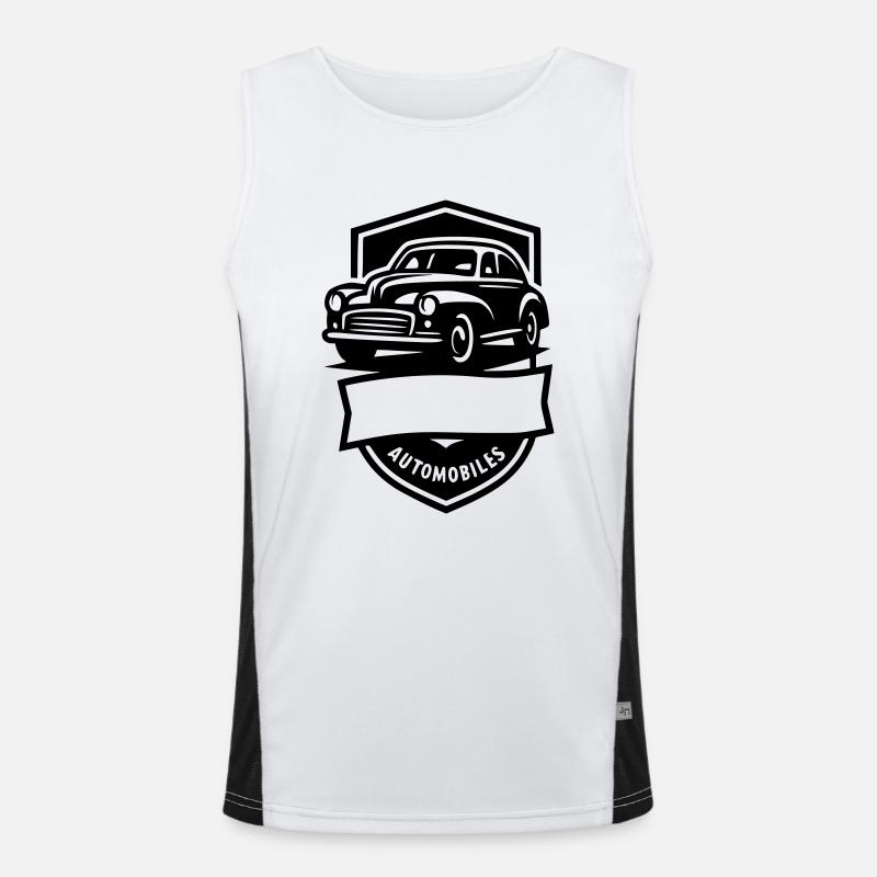 Oldtimer Automobil Funktionelles Kontrast-Tank Top für Männer 