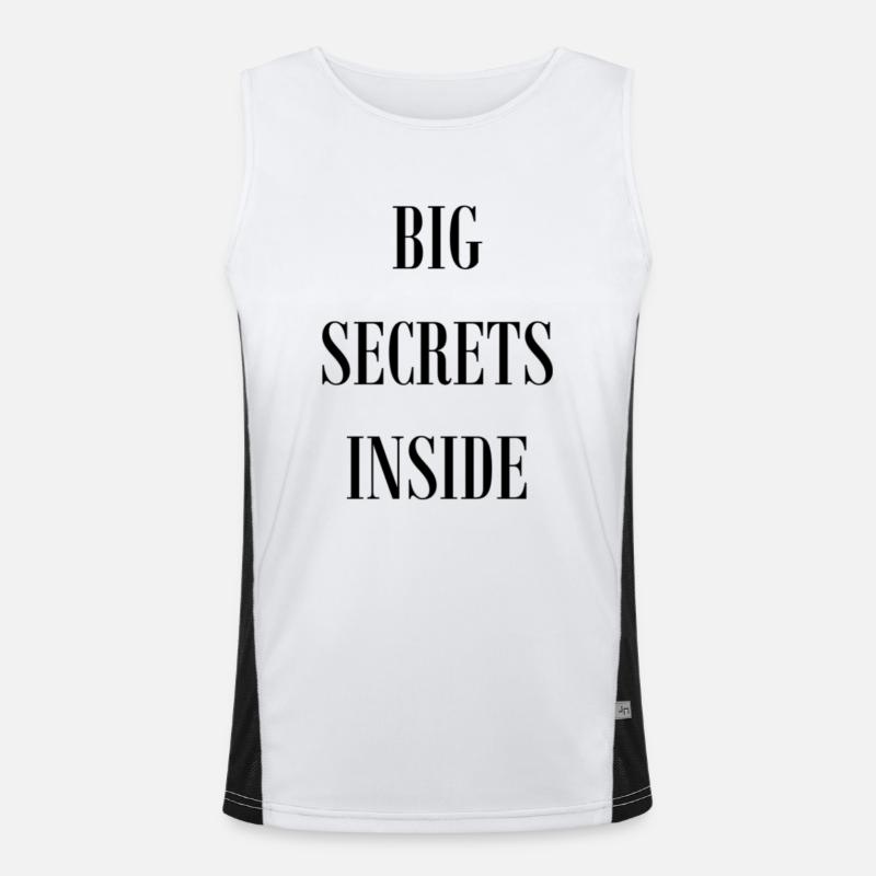 BIG SECRETS INSIDE Men's Functional Contrast Tank Top 