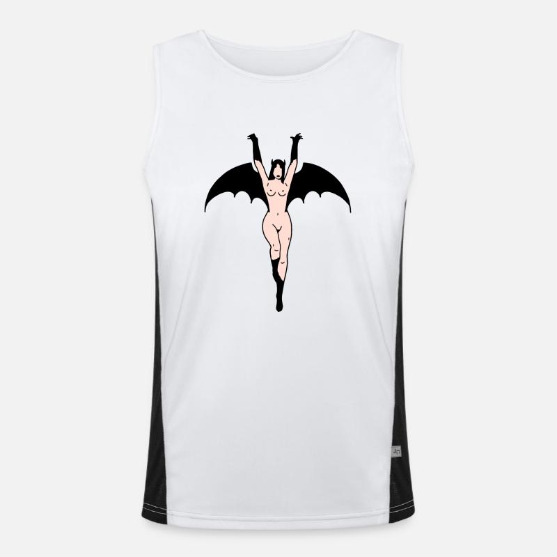 Bößes Mädchen Funktionelles Kontrast-Tank Top für Männer 