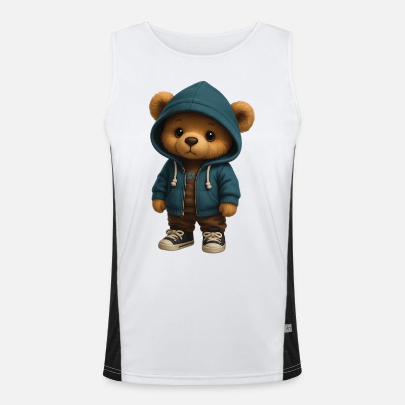 Kapuzenpullover Teddy Funktionelles Kontrast-Tank Top für Männer 