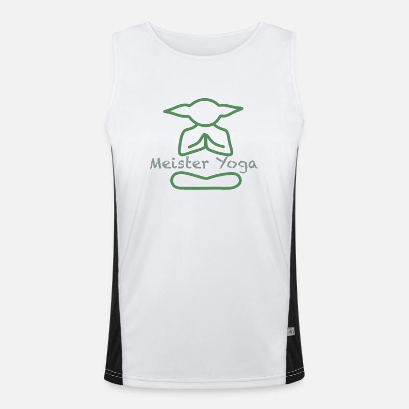 Master Yoga Men's Functional Contrast Tank Top 