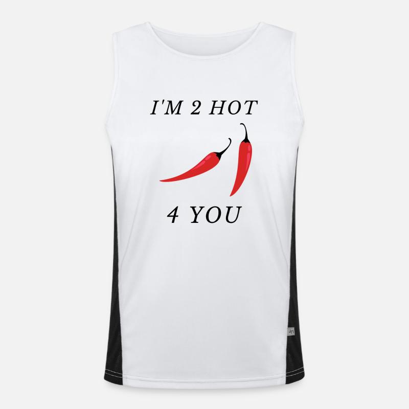 2 Hot 4 VOUS Débardeur respirant contrasté Homme 
